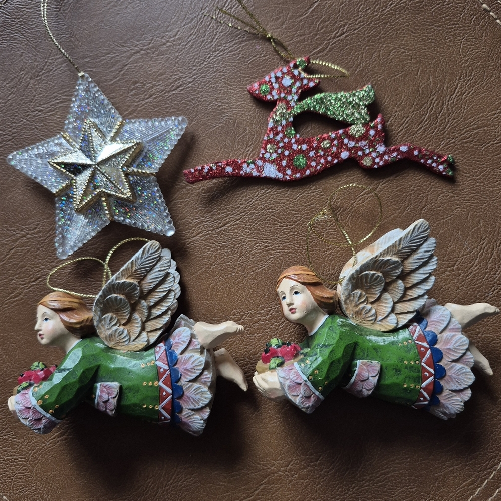 Angel Lot Christmas Ornaments